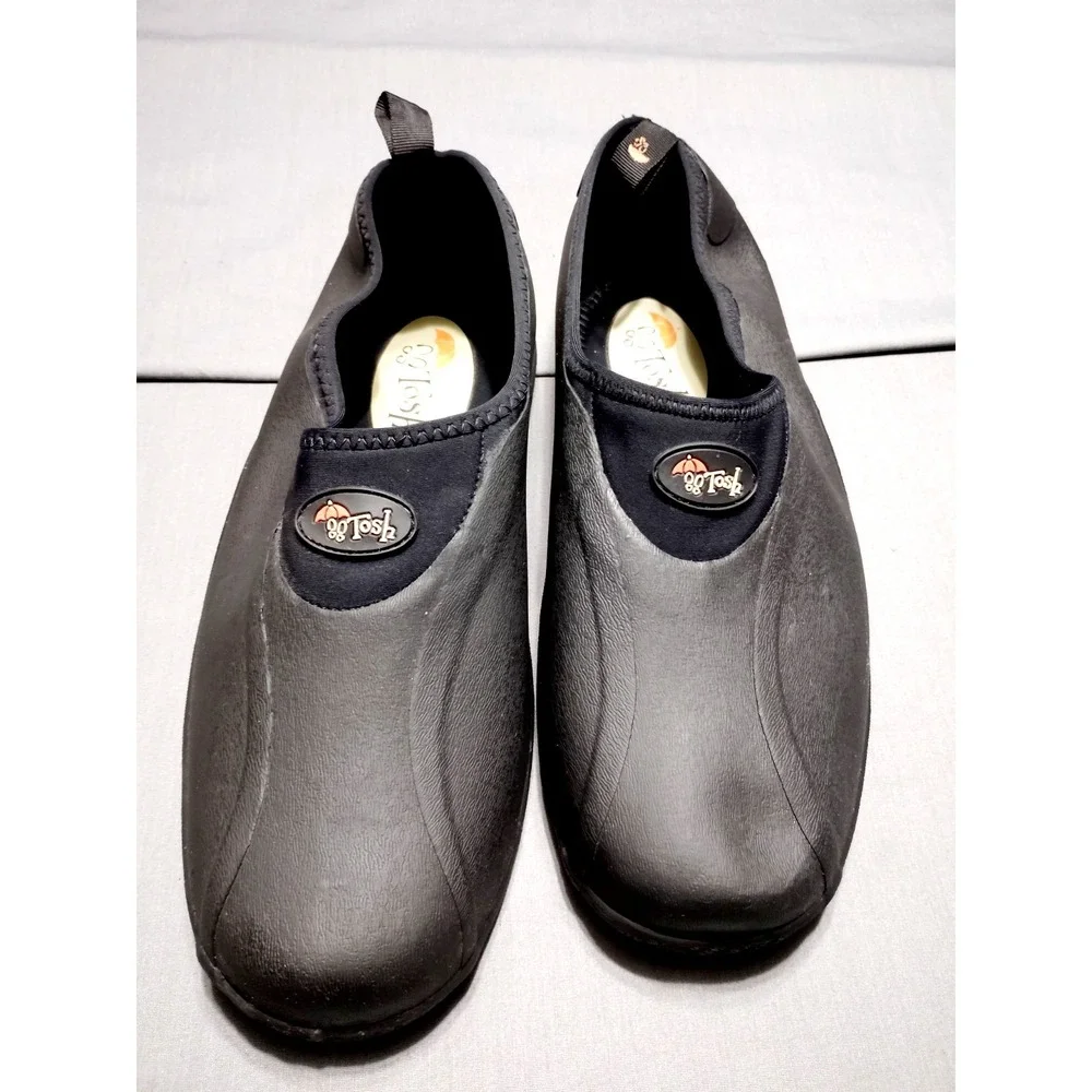 NWOT Tosh Overshoe Pull On Galosh 11-11.5 M Black Vulcanized Rubber (7164)‎